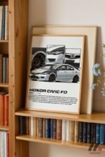 Honda Civic FD JDM Poster Duvar Tablosu, Oto Severlere Özel Hediye - Görsel 5
