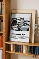 Honda Civic FD JDM Poster Duvar Tablosu, Oto Severlere Özel Hediye - Görsel 2