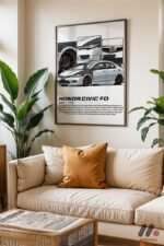 Honda Civic FD JDM Poster Duvar Tablosu, Oto Severlere Özel Hediye - Görsel 3