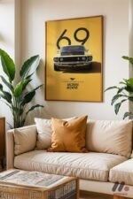 Ford Mustang Boss 302 Poster Duvar Tablosu, Oto Severlere Özel Hediye - Görsel 6
