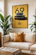 Ford Mustang Boss 302 Poster Duvar Tablosu, Oto Severlere Özel Hediye - Görsel 3