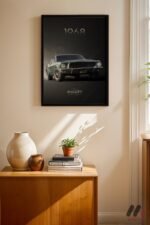 Ford Mustang Bullitt 1968 Poster Duvar Tablosu, Oto Severlere Özel Hediye