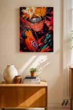 Naruto Ateş Efektli Anime Poster Duvar Tablosu, Anime Severlere Özel Hediye - Görsel 8
