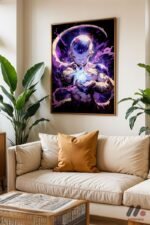 Dragon Ball Frieza Anime Poster Duvar Tablosu, Anime Severlere Özel Hediye - Görsel 6
