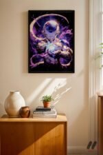 Dragon Ball Frieza Anime Poster Duvar Tablosu, Anime Severlere Özel Hediye
