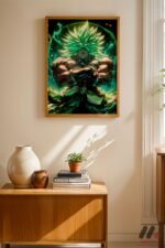 Dragon Ball Broly Anime Poster Duvar Tablosu, Anime Severlere Özel Hediye - Görsel 4