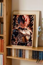 Dragon Ball Vegeta Anime Poster Duvar Tablosu, Anime Severlere Özel Hediye - Görsel 5