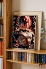 Dragon Ball Vegeta Anime Poster Duvar Tablosu, Anime Severlere Özel Hediye - Görsel 2