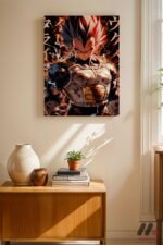 Dragon Ball Vegeta Anime Poster Duvar Tablosu, Anime Severlere Özel Hediye - Görsel 8