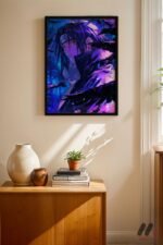 Naruto Sasuke Anime Poster Duvar Tablosu, Anime Severlere Özel Hediye