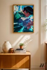 Naruto Rock Lee Anime Poster Duvar Tablosu, Anime Severlere Özel Hediye - Görsel 4