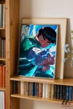 Naruto Rock Lee Anime Poster Duvar Tablosu, Anime Severlere Özel Hediye - Görsel 2