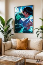 Naruto Rock Lee Anime Poster Duvar Tablosu, Anime Severlere Özel Hediye - Görsel 3