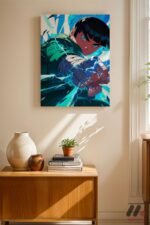 Naruto Rock Lee Anime Poster Duvar Tablosu, Anime Severlere Özel Hediye - Görsel 8