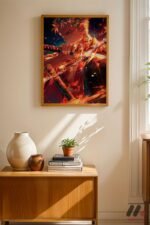 One Piece Zoro Kılıç Anime Poster Duvar Tablosu, Anime Severlere Özel Hediye - Görsel 4