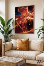 One Piece Zoro Kılıç Anime Poster Duvar Tablosu, Anime Severlere Özel Hediye - Görsel 6