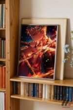One Piece Zoro Kılıç Anime Poster Duvar Tablosu, Anime Severlere Özel Hediye - Görsel 2