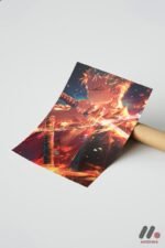 One Piece Zoro Kılıç Anime Poster Duvar Tablosu, Anime Severlere Özel Hediye - Görsel 7