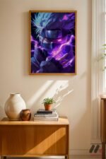 Naruto Kakashi Anime Poster Duvar Tablosu, Anime Severlere Özel Hediye - Görsel 4