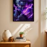 Naruto Kakashi Anime Poster Duvar Tablosu, Anime Severlere Özel Hediye