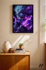 Naruto Kakashi Anime Poster Duvar Tablosu, Anime Severlere Özel Hediye