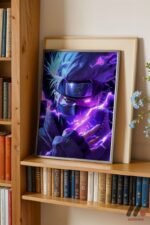 Naruto Kakashi Anime Poster Duvar Tablosu, Anime Severlere Özel Hediye - Görsel 2