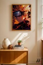 Naruto Ateş Çakra Anime Poster Duvar Tablosu, Anime Severlere Özel Hediye - Görsel 4