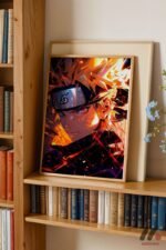 Naruto Ateş Çakra Anime Poster Duvar Tablosu, Anime Severlere Özel Hediye - Görsel 5