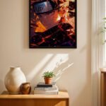 Naruto Ateş Çakra Anime Poster Duvar Tablosu, Anime Severlere Özel Hediye