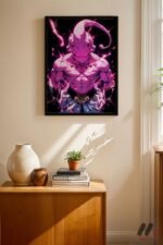 Dragon Ball Majin Buu Poster Duvar Tablosu, Anime Severlere Özel Hediye
