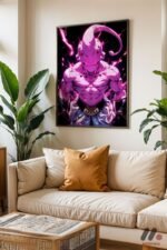 Dragon Ball Majin Buu Poster Duvar Tablosu, Anime Severlere Özel Hediye - Görsel 3