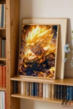Dragon Ball Super Saiyan Poster Duvar Tablosu, Anime Severlere Özel Hediye - Görsel 5