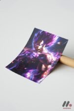 Dragon Ball Vegeta Mor Poster Duvar Tablosu, Anime Severlere Özel Hediye - Görsel 7