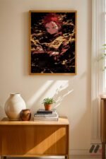 Naruto Gaara Anime Poster Duvar Tablosu, Anime Severlere Özel Hediye - Görsel 4