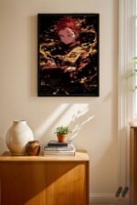 Naruto Gaara Anime Poster Duvar Tablosu, Anime Severlere Özel Hediye