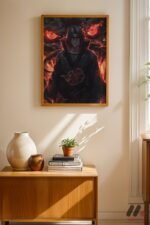 Naruto Itachi Akatsuki Poster Duvar Tablosu, Anime Severlere Özel Hediye - Görsel 4