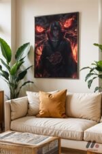 Naruto Itachi Akatsuki Poster Duvar Tablosu, Anime Severlere Özel Hediye - Görsel 3