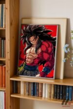 Dragon Ball Goku SSJ4 Poster Duvar Tablosu, Anime Severlere Özel Hediye - Görsel 2