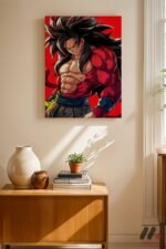 Dragon Ball Goku SSJ4 Poster Duvar Tablosu, Anime Severlere Özel Hediye - Görsel 8