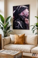 Tokyo Ghoul Kaneki Anime Poster Duvar Tablosu, Anime Severlere Özel Hediye - Görsel 3