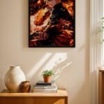 Naruto Kyubi Modu Poster Duvar Tablosu, Anime Severlere Özel Hediye