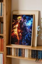 Naruto ve Sasuke İkili Poster Duvar Tablosu, Anime Severlere Özel Hediye - Görsel 5