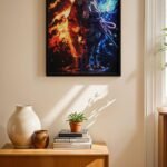 Naruto ve Sasuke İkili Poster Duvar Tablosu, Anime Severlere Özel Hediye