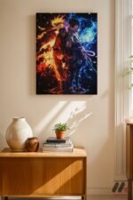 Naruto ve Sasuke İkili Poster Duvar Tablosu, Anime Severlere Özel Hediye - Görsel 8