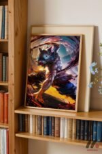 Demon Slayer Savaş Sahnesi Poster Duvar Tablosu, Anime Severlere Özel Hediye - Görsel 5