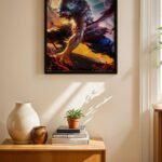 Demon Slayer Savaş Sahnesi Poster Duvar Tablosu, Anime Severlere Özel Hediye