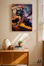 Demon Slayer Savaş Sahnesi Poster Duvar Tablosu, Anime Severlere Özel Hediye - Görsel 8