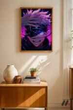 Jujutsu Kaisen Gojo Poster Duvar Tablosu, Anime Severlere Özel Hediye - Görsel 4