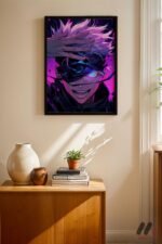 Jujutsu Kaisen Gojo Poster Duvar Tablosu, Anime Severlere Özel Hediye