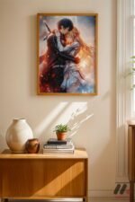 Naruto Romantik Sahne Poster Duvar Tablosu, Anime Severlere Özel Hediye - Görsel 4